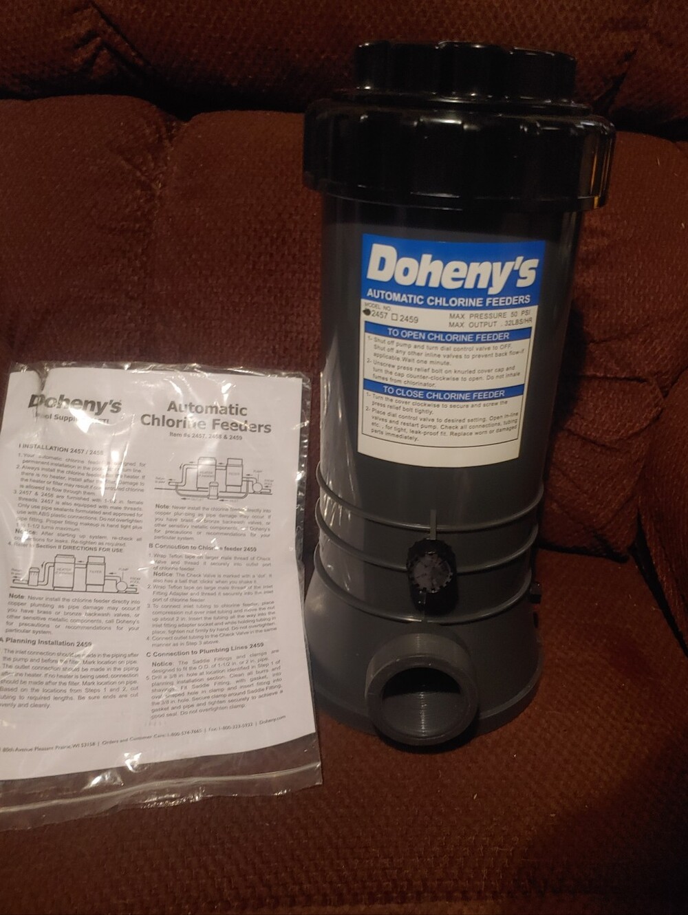 #2457 Doheny's In-Ground In-Line Pool Chlorinator - Picture 2 of 6